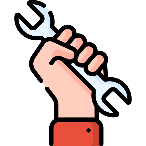 icono trabajador con herramienta
